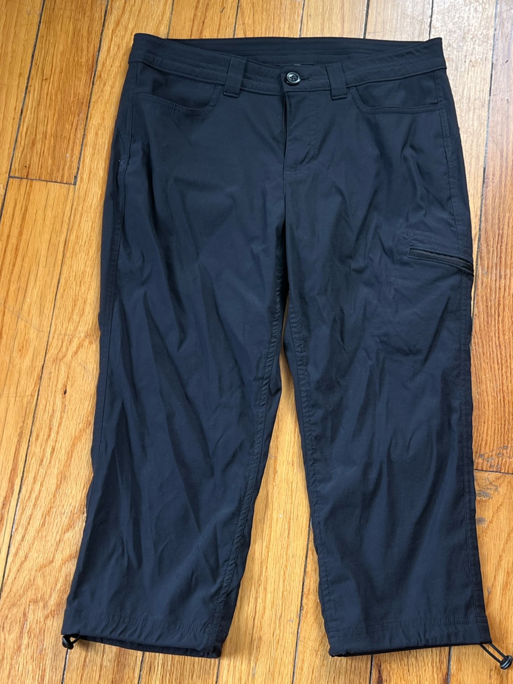 Eddie Bauer Black Cargo Travel Pants